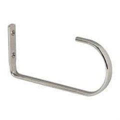 Sugatsune - 5/8" Wide x 7-1/16" High x 15/64" Thick, Overhead Hook - 3-9/32" Projection, Polished - Apex Tool & Supply