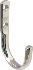 Sugatsune - 15/32" Wide x 2-13/16" High x 13/64" Thick, Wall Hook - 1-3/4" Projection, Polished - Apex Tool & Supply