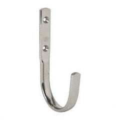 Sugatsune - 5/8" Wide x 4-3/4" High x 15/64" Thick, Wall Hook - 2-11/16" Projection, Polished - Apex Tool & Supply