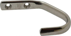 Sugatsune - 15/32" Wide x 2-29/32" High x 13/64" Thick, Wall Hook - 1-31/32" Projection, Polished - Apex Tool & Supply