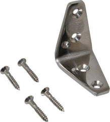 Sugatsune - 1-5/8" Long x 1" Wide, 18-8 Stainless Steel, Wide Corner Brackets - Apex Tool & Supply