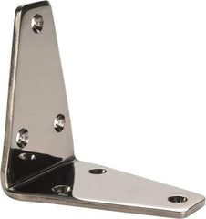 Sugatsune - 3-5/32" Long x 1-31/32" Wide, 18-8 Stainless Steel, Wide Corner Brackets - Apex Tool & Supply