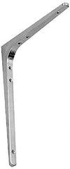 Sugatsune - 78 Lb Capacity, Satin Stainless Steel Coated, Shelf Bracket - 9-7/16" Long, 11-7/8" Wide - Apex Tool & Supply