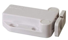 Sugatsune - 2-1/4" Long x 1-3/8" Wide x 5/8" High, Plastic Safe Push Latch - MC-37 Catch - White Finish - Apex Tool & Supply
