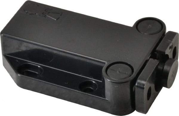 Sugatsune - 2-1/4" Long x 1-3/8" Wide x 5/8" High, Plastic Safe Push Latch - MC-37 Catch - Black Coated - Apex Tool & Supply