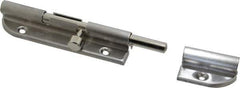Sugatsune - 4-7/8" Long, 1-1/16" Wide Stainless Steel Barrel Bolts - Nickel Plated - Apex Tool & Supply