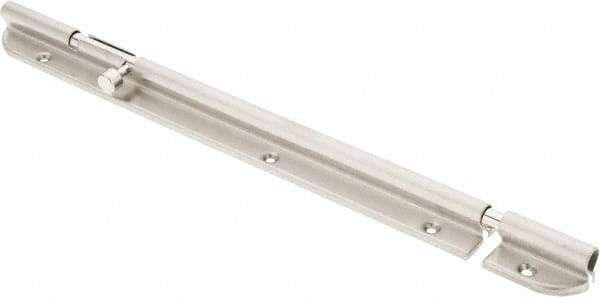 Sugatsune - 10-3/4" Long, 1-3/32" Wide Stainless Steel Barrel Bolts - Nickel Plated - Apex Tool & Supply