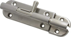 Sugatsune - 4-3/8" Long, 1" Wide Stainless Steel Barrel Bolts - Nickel Plated - Apex Tool & Supply