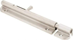 Sugatsune - 6-1/16" Long, 1" Wide Stainless Steel Barrel Bolts - Nickel Plated - Apex Tool & Supply