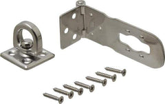 Sugatsune - 3-15/16" Long x 1-3/8" Wide, Durable Hasp - Stainless Steel - Apex Tool & Supply