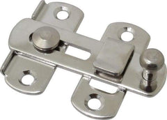 Sugatsune - 2-3/4" Long x 2" Wide, Slide Bar Latch - Stainless Steel, with Polished Finish - Apex Tool & Supply