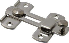 Sugatsune - 2-3/4" Long x 3-15/16" Wide x 3/8" High, Bar Latch - Stainless Steel, with Stainless Finish - Apex Tool & Supply