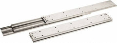 Sugatsune - 18" Slide Length, 18.56" Travel Length, Stainless Steel Ball Bearing Slide SSR-10 - 7/8" Wide, 2-3/4" High, 551 Lb Capacity at Full Extension, Satin Finish - Apex Tool & Supply