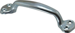 Made in USA - 8-5/16" Long x 1-1/16" Wide, Steel Heavy Duty Door Pull - Zinc Coated - Apex Tool & Supply
