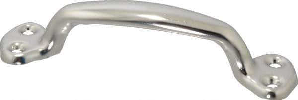 Made in USA - 8-5/16" Long x 1-1/16" Wide, Steel Heavy Duty Door Pull - Stainless Coated - Apex Tool & Supply