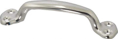 Made in USA - 8-5/16" Long x 1-1/16" Wide, Steel Heavy Duty Door Pull - Stainless Coated - Apex Tool & Supply