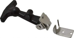 Value Collection - 2" Long x 1-27/32" Wide x 7/8" High, Hood Latch - Rubber & Steel, with Black Finish - Apex Tool & Supply