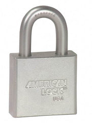 American Lock - 3" Shackle Clearance, Keyed Alike A5262 Padlock - 3/8" Shackle Diam, Steel, with Solid Steel Finish - Apex Tool & Supply