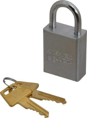 American Lock - 1" Shackle Clearance, Keyed Different A5100 Padlock - 1/4" Shackle Diam, Steel - Apex Tool & Supply