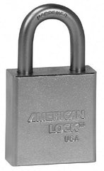 American Lock - 3" Shackle Clearance, Keyed Alike A5202 Padlock - 5/16" Shackle Diam, Steel - Apex Tool & Supply