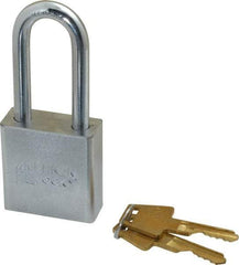 American Lock - 2" Shackle Clearance, Keyed Different A5201 Padlock - 5/16" Shackle Diam, Steel - Apex Tool & Supply