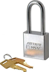 American Lock - 2" Shackle Clearance, Keyed Alike A5201 Padlock - 5/16" Shackle Diam, Steel - Apex Tool & Supply