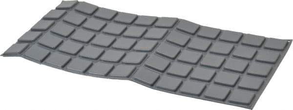 Made in USA - 1" Wide x 0.18" High, Self Adhesive Polyurethane Bumpers - Square - Apex Tool & Supply