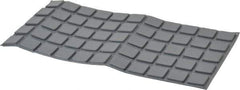 Made in USA - 1" Wide x 0.18" High, Self Adhesive Polyurethane Bumpers - Square - Apex Tool & Supply