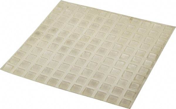 Made in USA - 0.4" Wide x 0.1" High, Self Adhesive Polyurethane Bumpers - Tapered Square - Apex Tool & Supply