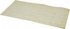 Made in USA - 0.81" Wide x 0.12" High, Self Adhesive Polyurethane Bumpers - Tapered Cylindrical - Apex Tool & Supply