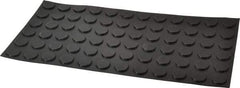 Made in USA - 0.81" Wide x 0.12" High, Self Adhesive Polyurethane Bumpers - Tapered Cylindrical - Apex Tool & Supply