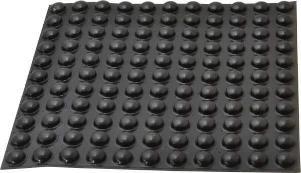 Made in USA - 0.44" Wide x 0.2" High, Self Adhesive Polyurethane Bumpers - Hemispherical - Apex Tool & Supply
