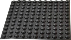 Made in USA - 0.44" Wide x 0.2" High, Self Adhesive Polyurethane Bumpers - Hemispherical - Apex Tool & Supply