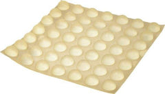 Made in USA - 0.7" Wide x 0.38" High, Self Adhesive Polyurethane Bumpers - Hemispherical - Apex Tool & Supply