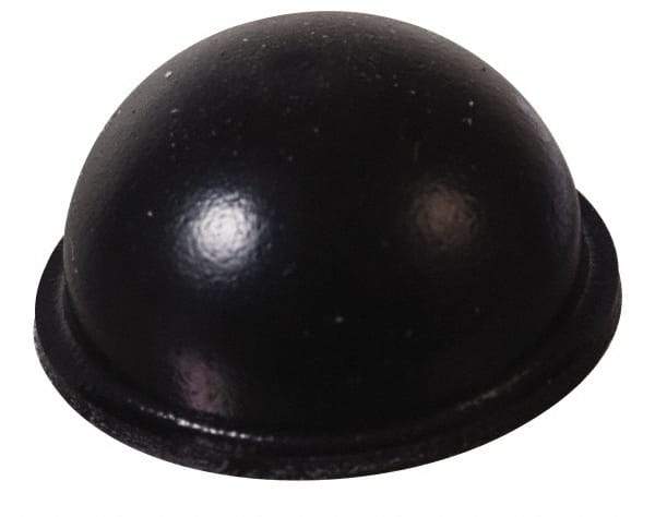 Made in USA - 0.7" Wide x 0.38" High, Self Adhesive Polyurethane Bumpers - Hemispherical - Apex Tool & Supply