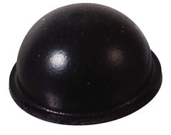 Made in USA - 0.7" Wide x 0.38" High, Self Adhesive Polyurethane Bumpers - Hemispherical - Apex Tool & Supply