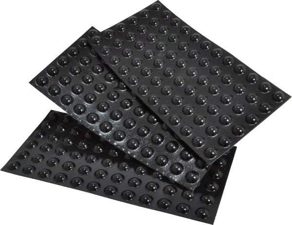 Made in USA - 3/8" Wide x 0.15" High, Self Adhesive Polyurethane Bumpers - Hemispherical - Apex Tool & Supply