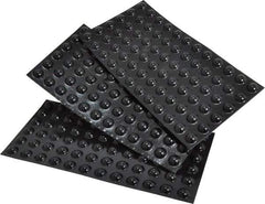 Made in USA - 3/8" Wide x 0.15" High, Self Adhesive Polyurethane Bumpers - Hemispherical - Apex Tool & Supply