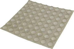 Made in USA - 0.62" Wide x 0.31" High, Self Adhesive Polyurethane Bumpers - Hemispherical - Apex Tool & Supply