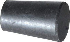 Made in USA - 1/2" Small End, 43/64" Large End Diam, Size 0, Tapered Rubber Stopper - 38 to 48 Shore A Durometer Hardness - Apex Tool & Supply
