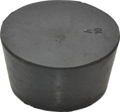 Made in USA - 1-21/32" Small End, 1-31/32" Large End Diam, Size 10, Tapered Rubber Stopper - 38 to 48 Shore A Durometer Hardness - Apex Tool & Supply