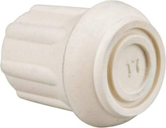 Made in USA - 5/8" ID, Rubber Crutch Tip - 1-5/16" Overall Height - Apex Tool & Supply