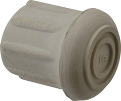 Made in USA - 7/8" ID, Rubber Crutch Tip - 1-1/2" Overall Height - Apex Tool & Supply