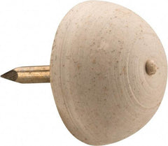 Made in USA - 11/16" High, Rubber Tack In Bumpers - Round Head, 1/2x5/16x3/8 Dimensions - Apex Tool & Supply