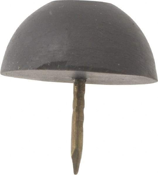 Made in USA - 3/4" High, Rubber Tack In Bumpers - Round Head, 5/8x3/8x3/8 Dimensions - Apex Tool & Supply