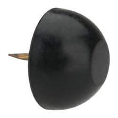 Made in USA - 15/16" High, Rubber Tack In Bumpers - Round Head, 3/4x7/16x1/2 Dimensions - Apex Tool & Supply