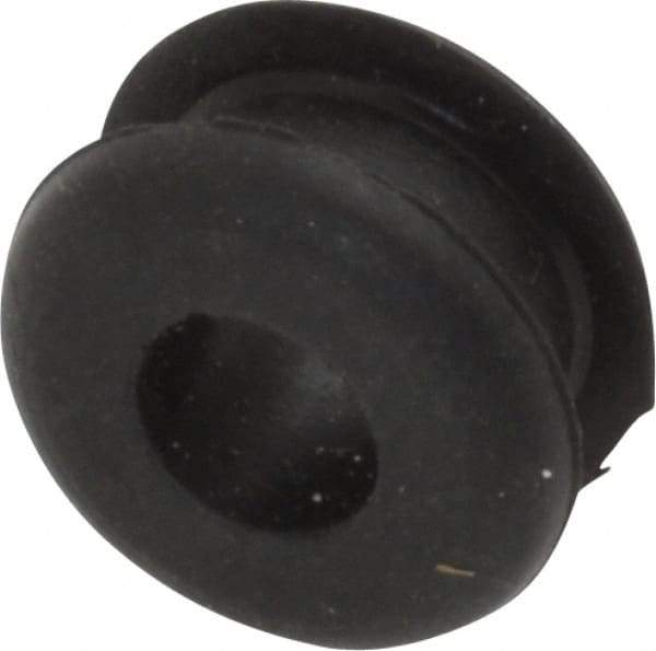 Made in USA - 7/16" OD, 1/4" Thick Grommet - Buna-N Rubber, 5/16" Slot Diam x 1/8" Slot Width - Apex Tool & Supply