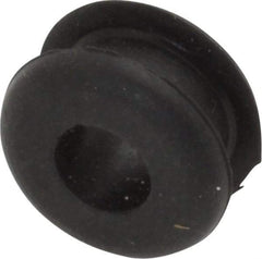 Made in USA - 7/16" OD, 1/4" Thick Grommet - Buna-N Rubber, 5/16" Slot Diam x 1/8" Slot Width - Apex Tool & Supply