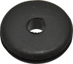 Made in USA - 1" OD, 1/4" Thick Grommet - Buna-N Rubber, 3/4" Slot Diam x 1/16" Slot Width - Apex Tool & Supply