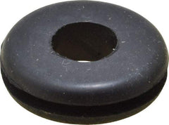Made in USA - 5/8" OD, 3/16" Thick Grommet - Buna-N Rubber, 7/16" Slot Diam x 1/16" Slot Width - Apex Tool & Supply